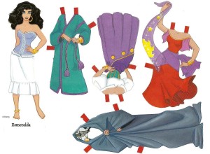 Recortable de Esmeralda de Disney. Manualidades a Raudales.