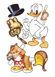 Recortable del Pato Donald de Disney. Manualidades a Raudales.