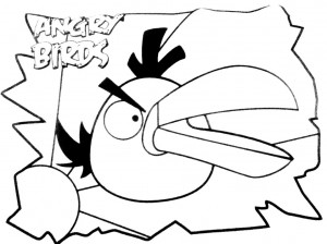 Colorear Angry Bird. Manualidades a Raudales.