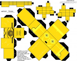 Cubeecraft de C3PO de Star Wars. Manualidades a Raudales.
