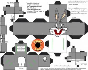 Cubeecraft de los Looney Tunes. Manualidades a Raudales.