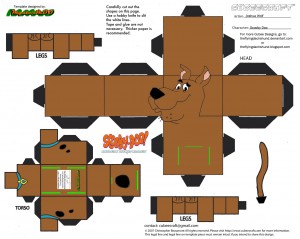 Cubeecraft de Scooby Doo. Manualidades a Raudales.
