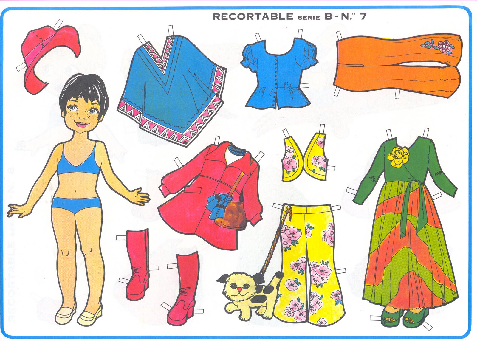 Recortable muñeca 28. Manualidades a Raudales. - Manualidades a