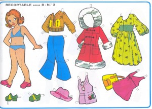 Paper dolls / Recortable muñeca 29. Manualidades a Raudales.