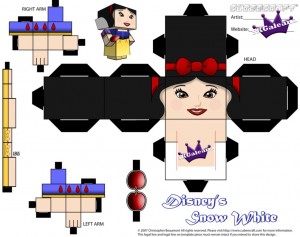 Cubeecraft De Blancanieves De Disney. – Manualidades A Raudales