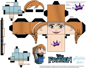 Cubeecraft de Frozen de Disney. Manualidades a Raudales.