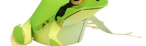 Papercraft de una Rana Rubeta. Manualidades a Raudales.