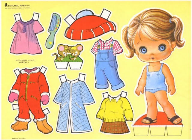 Recortables de muñecas / Paper dolls 8 - Manualidades a Raudales