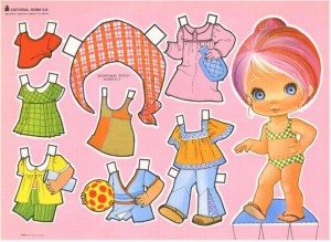 Paper dolls / Recortable de muñecas 24. Manualidades a Raudales.