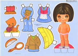 Paper dolls / Recortable de muñecas 27. Manualidades a Raudales.