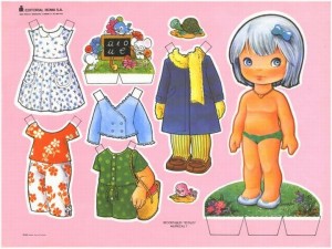 Paper dolls / Recortable de muñecas 36. Manualidades a Raudales.