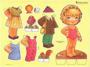 Paper dolls / Recortable de muñecas 37. Manualidades a Raudales.
