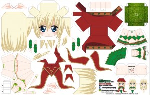 Papercraft de Anime - Alleyne. Manualidades a Raudales.