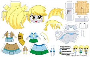 Papercraft de Anime - Derpy Equestria Girls. Manualidades a Raudales.