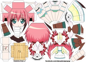 Papercraft Anime - Ikaros. Manualidades a Raudales.