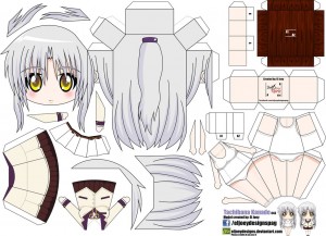 Papercraft Anime - Kanade Tachibana. Manualidades a Raudales.