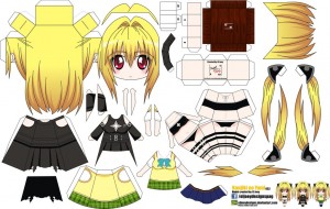 Papercraft Anime - Konjiki No Yami. Manualidades a Raudales.