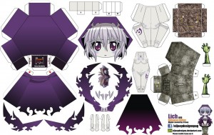 Papercraft Anime - Lich. Manualidades a Raudales.