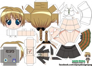 Papercraft Anime - Lette Bishop. Manualidades a Raudales.