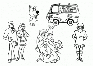 Colorear Scooby Doo. Manualidades a Raudales.