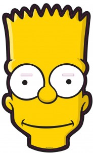 Mascara de Bart. Manualidades a Raudales.