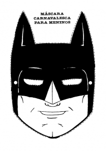 Mascara de Batman. Manualidades a Raudales.