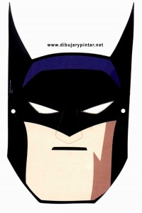 Mascara de Batman. Manualidades a Raudales.