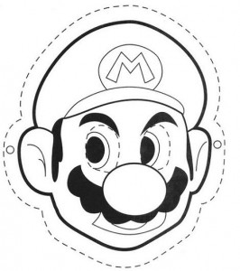 Careta de de Mario Bros. Manualidades a Raudales.