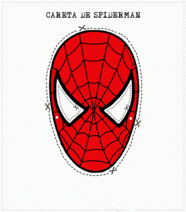 Careta de Spiderman. Manualidades a Raudales.