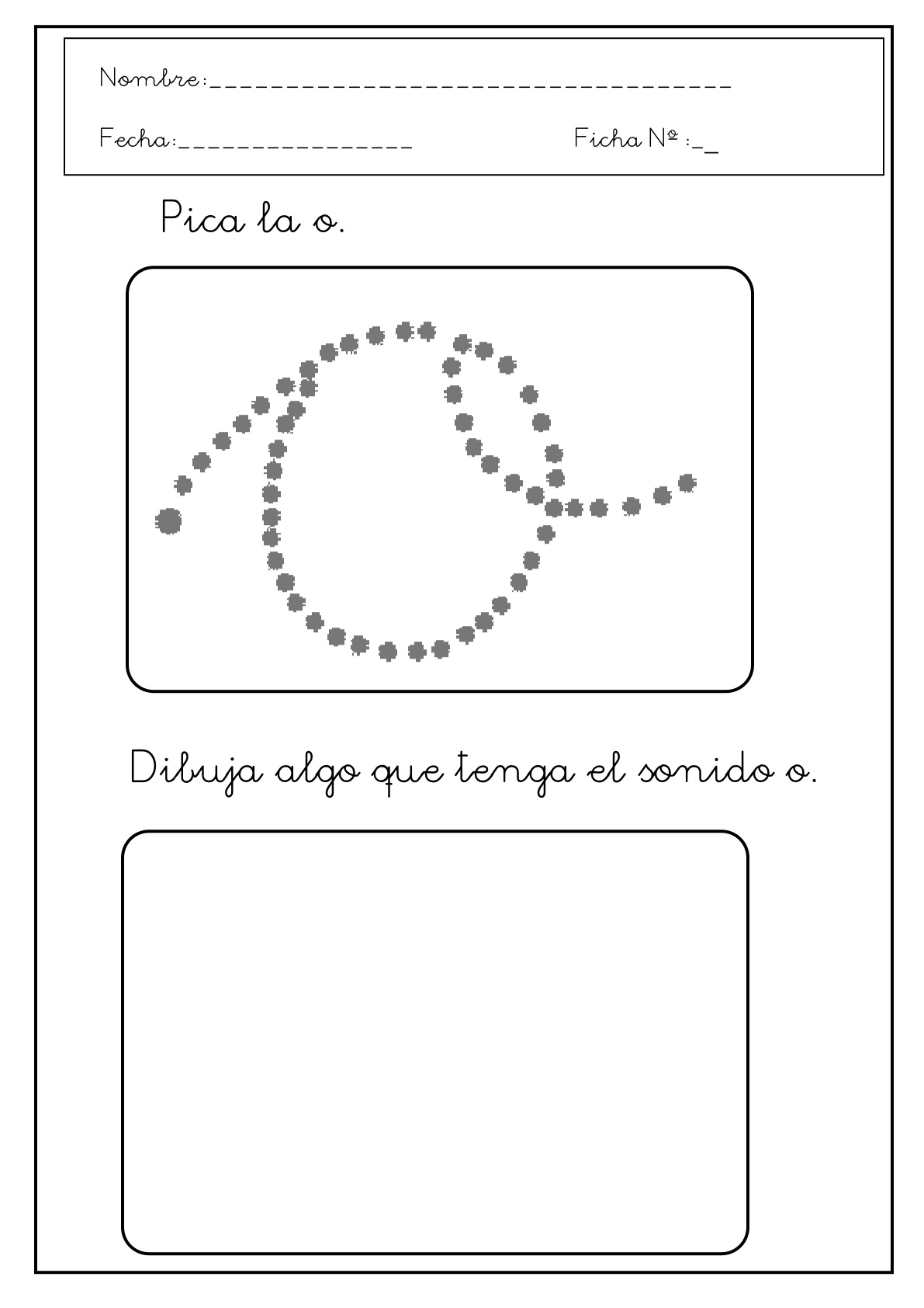 Grafomotricidad Letra O Manualidades A Raudales 3029