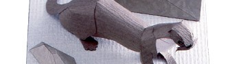 Papercraft de una nutria japonesa. Manualidades a Raudales.