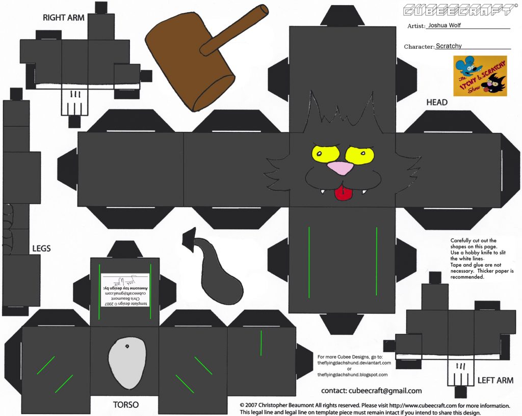 Cube Craft Simpsons Ralph Cubeecraft de los Simpson. – Manualidades a Raudales