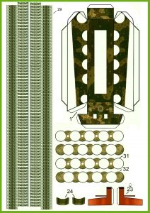 Papercraft del Tanque Jagdtiger. Manualidades a Raudales.
