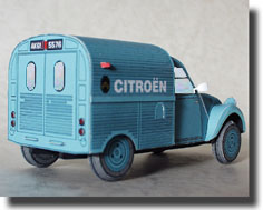 Papercraft recortable del Citroen 2cv AZU "dos caballos". Manualidades a Raudales.